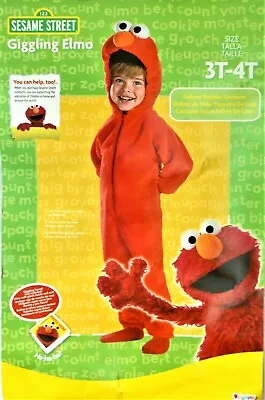 Sesame Street Giggling Elmo Toddler 3T-4T Costume SUPER CUTE! • $16.99