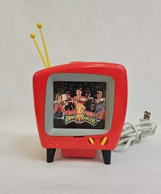 Vintage 90’s Power Rangers Mighty Morphin Night Light TV Projector Red - WORKS • $27