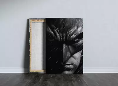 High Quality Batman Art Prints Canvas Stretched - Pinewood Frame Bat Man Poster • £19.90