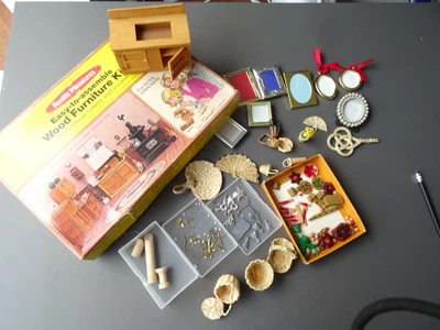 £8.50 • Buy Dolls House Furniture Kit - 1:12 Wood Kit For Kitchen Furniture, Household Items