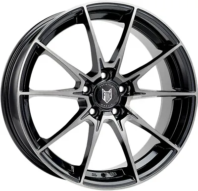 Alloy Wheels 18  Fox Hi-Line Black Polished Face For VW Jetta [Mk4] 11-18 • $845.11