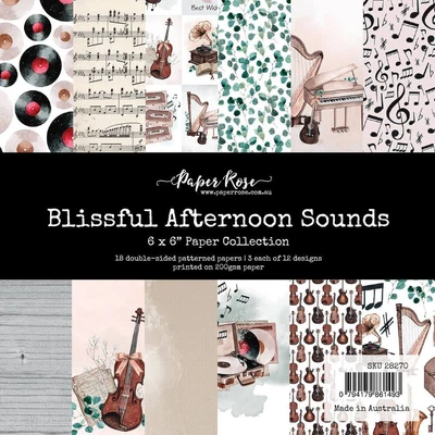 £6.74 • Buy Paper Rose 6x6 Paper Collection - Blissful Afternoon Sounds 28270