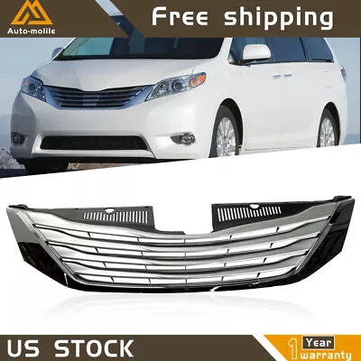 For 2011 2012-2014 Toyota Sienna  Mini Passenger Van Front Grille Upper Grill • $69.12