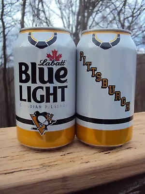 2024  LABATTS BLUE LIGHT  PITTSBURGH PENGUINS  12 Oz. Beer Can  NHL PGH PENGUINS • $4.98