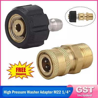 Pressure Washer Adapter 1/4  Quick Connect Kit M22-14 Adapter • $16.43