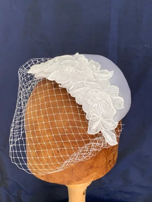 £115 • Buy White Bridal Birdcage Cocktail Hat Fascinator Wedding Headpiece Hairpiece Access