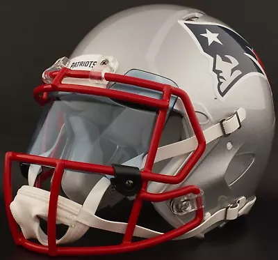 NEW ENGLAND PATRIOTS NFL Authentic GAMEDAY Football Helmet W/ COLORED Eye Shield • $339.99