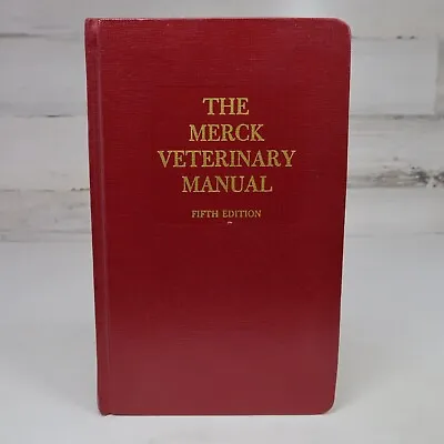 Merck Veterinary Manual Fifth Edition Hardcover • $10.85