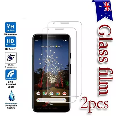 2X For Google Pixel 5A 5G 5 6 7 4A 4 XL 3A 3 XL Tempered Glass Screen Protector • $3.99