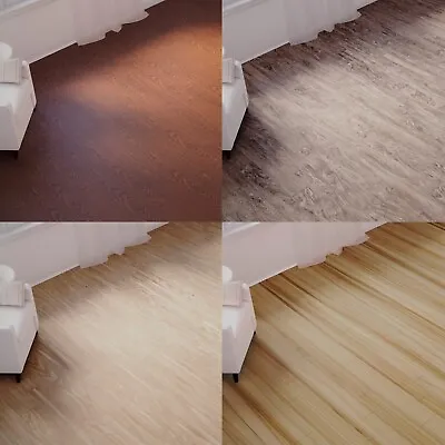 £35.25 • Buy Vinyl Floor Plank Tiles Wood Effect Flooring Self Adhesive Kitchen Bathroom Lino