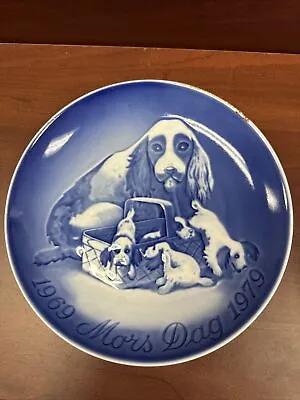 Copenhagen B & G Mother's Day 1969 Mors Dag 1979 Dogs Plate Looks New • $8.99