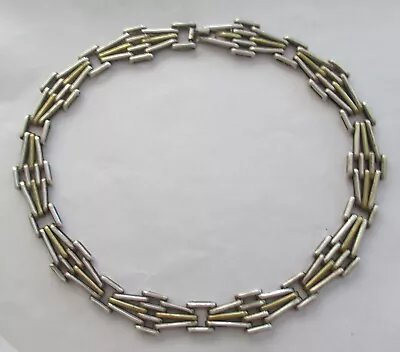 Heavy Vintage Taxco Mexico Sterling Necklace 16.25 Inches 82 Grams • $128.50