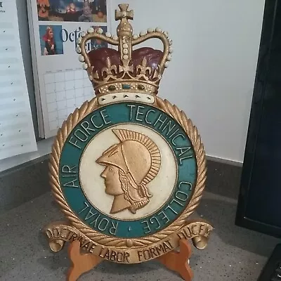 ER11 Large Cast Aluminium Wall Plaque - Royal Air Force Technical College  • £68