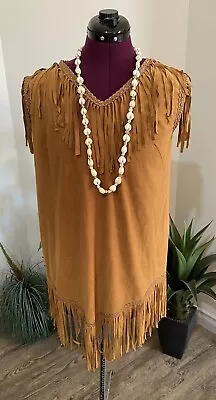 Womens Size M American Indian Costume With Wig • $16