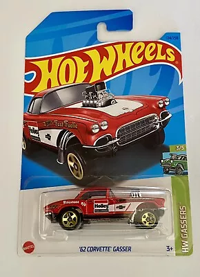 2023 Hot Wheels Die Cast Hw Gassers 1962 Chevy Corvette Gasser Car 174 • $5