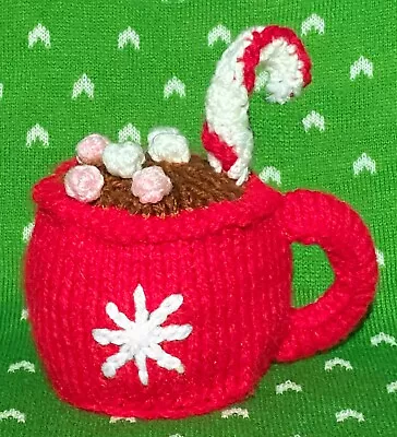 £2.99 • Buy KNITTING PATTERN - Christmas Hot Chocolate Mug Chocolate Orange Cover / 9cms Toy