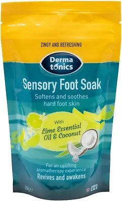 3 X Dermatonics Sensory Foot Soak With Lime Essential Oil And Coconut 350g • £6