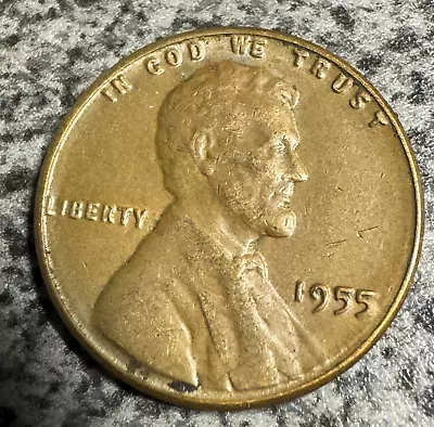 1955 Lincoln Wheat Cent Penny Poor Man's Double Die...sharp Reverse • $0.99