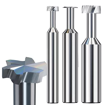 Milling Cutter 30° Tungsten Carbide 4 Flute T Slot End Mill Dovetail CNC Cutting • $49.29