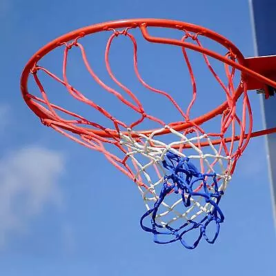 Basketball Hoop 18  Wall-Mounted Ring Rim & Net Outdoor Sports Hanging Basket • £13.59