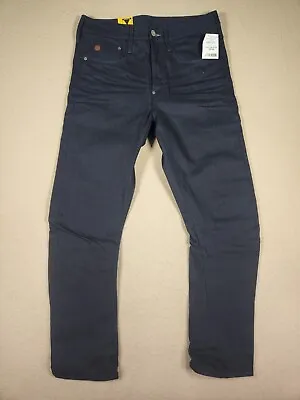 G Star Raw Jeans Mens 31x32 Type C Slim Taper Blue Denim Button Fly NWT 2 • $109.95