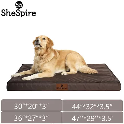 SheSpire Brown Orthopedic Memory Foam Dog Bed Super Soft Pet Mattress M/L/XL/XXL • $25.89