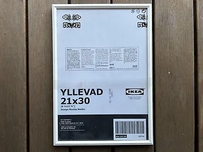 IKEA YLLEVAD Plastic Snap-On Picture Frame In White Hang /Stand Photo Size 8x12  • $9.95