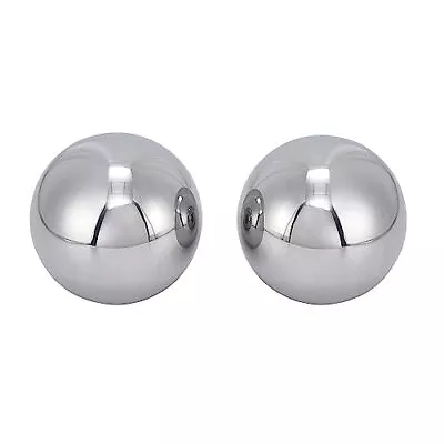 Two 2  Inch Diameter Hardened Chrome Solid Steel Bearing Balls Precision Ball... • $33.06