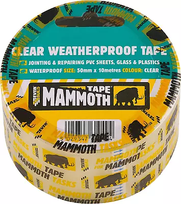 Everbuild Mammoth Clear Weatherproof Tape 50 Mm X 10 M • £7.74