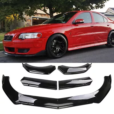 For Volvo S40 S60 S70 S80 Car Front Bumper Lip Spoiler Splitter Body Kit Gloss • $52.95