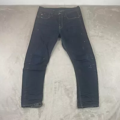 G-STAR Raw Jeans Men 32 (Actual 34x32) Blue Type C 3D Loose Tapered Button Fly • $64.88