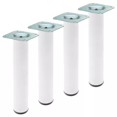 4 X Adjustable Table Leg Furniture Worktop Support Legs 400mm Heavy Duty White • £34.95