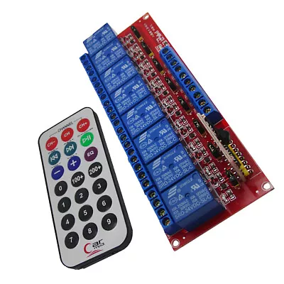 12V 8 Channel Remote Control Switch Reciever Module Board • $13.17