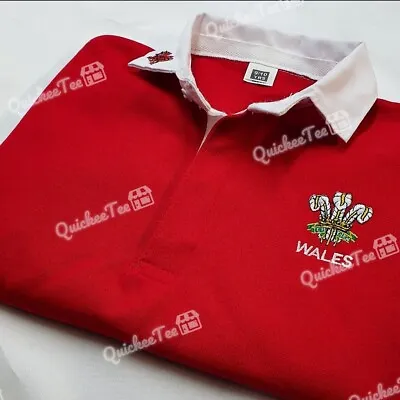 Wales Retro Rugby Shirt Six Nations | Babies Kids Children | Add Name | Gift • £12.08