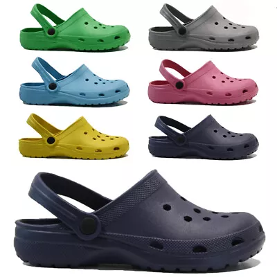 Ladies Clogs Mules Slippers Nursing Garden Beach Sandals Hospital Rubber Shoes  • £6.95