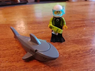 £2.99 • Buy Lego City Harbour Scuba Diver & Shark 952019 100% Complete