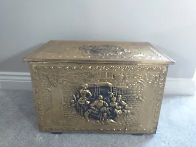 Brass Coal/ Firewood Fireside Storage Box  • £50