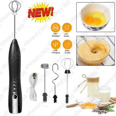Coffee Latte Hot Chocolate Milk Frother Whisk Frothy Blend Whisker Powerful UK • £8.59