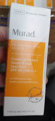 * Murad Environmental Shield Correct&Protect Serum SPF45  1 Fl Oz #3896 • $11.98