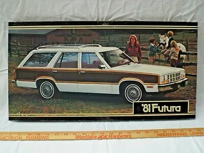 Dealer Showroom Sign/Promotional Poster 1981 Ford Fairmont Futura Station Wagon  • $399.99