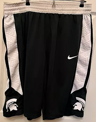 Michigan State Spartans - Nike Basketball Shorts - Men's Size XL - Green • $45.89