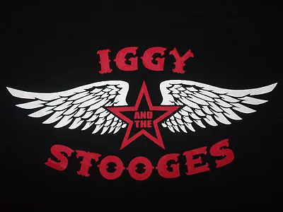 IGGY & THE STOOGES Raw Power Tour 2010 OFFICIAL DOUBLESIDED T-SHIRT Punk BOWIE • £12.99