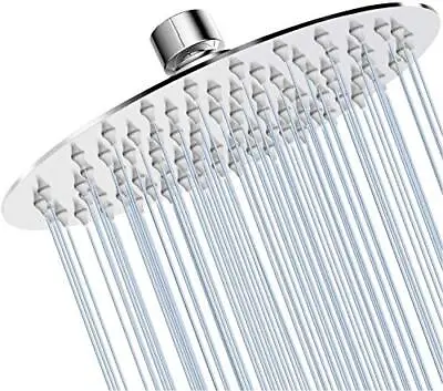 Luxury Round Rain Shower Head Large Stainless Steel High Pressure Shower Head Ul • $14.86