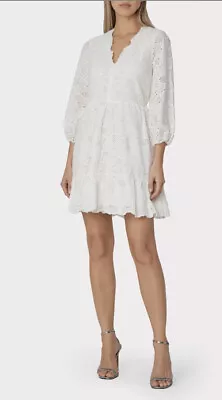 Milly Brielle Tournesol Eyelet Dress US6 AU10 • $31.46