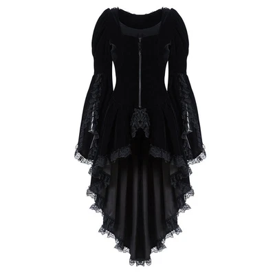 $38.43 • Buy Red Medieval Cloak Women Vintage Long-sleeved Waist Back Bandage Lace Stitching