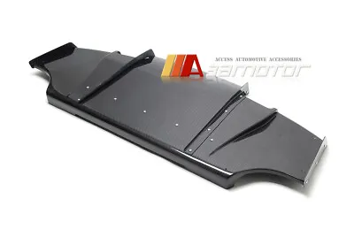 $764.99 • Buy Carbon Fiber VA Rear Diffuser Undertray Fins Fits Mitsubishi Evolution X EVO 10