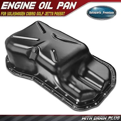 Engine Oil Pan Sump For Volkswagen Cabrio Golf Jetta Passat 93-99 L4 2.0 V6 2.8L • $34.49