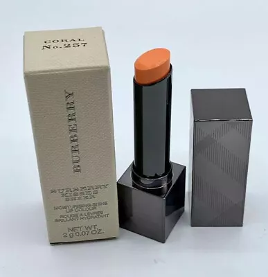 $14.99 • Buy Burberry Kisses Sheer Moisturising Shine Lip Colour CORAL #257 New Box