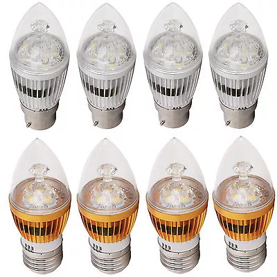 AU B22 E27 Dimmable 6W 8W 10W LED Chandelier Candle Light Bulb White Lamp Bright • $1.68