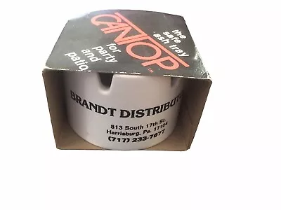 Vtg Advertising Ashtray CanTop Brandt Distributors Harrisburg Pa Ashtray NEW • $12